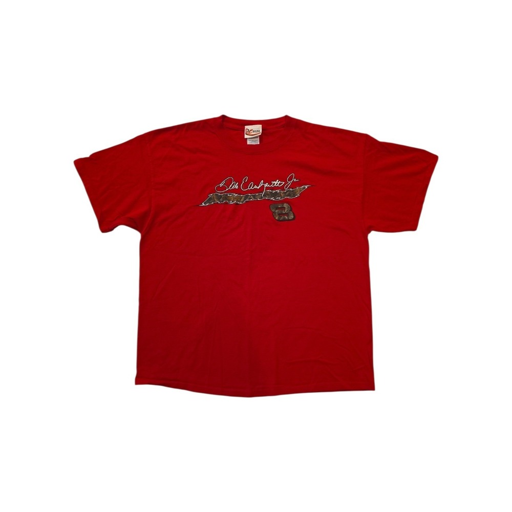 Dale Earnhardt Jr #8 T Shirt XL Red Chase Authentics NASCAR Camo Graphic